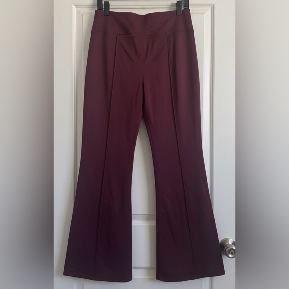 Pink Victoria's Secret Burgundy Women's Yoga Flared Wide Leg Pants Size XL